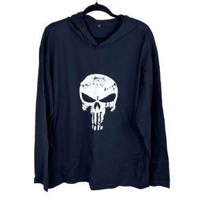 Marvel the Punisher Print Hoodie Top
